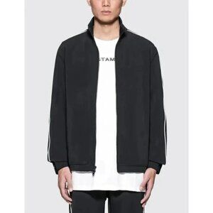 STAMPD 2K TRACK JACKET Black with white piping on sleeves  M